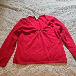 Talbots Red Crew Neck Sweater